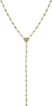 BY ADINA EDEN CZ Bezeled All Around Lariat Necklace