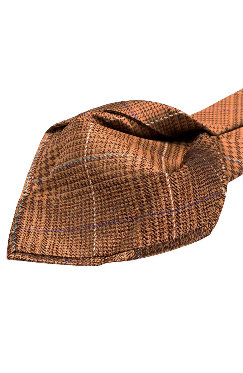 Elizabetta Spoleto - Extra Long Silk Jacquard Tie for Men, Alternate, color, Copper