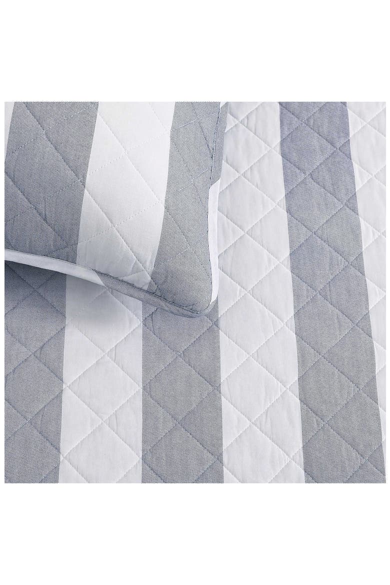 Capri Stripe Quit & Shams Set, Alternate, color, NAVY BLUE-NAVY BLUE
