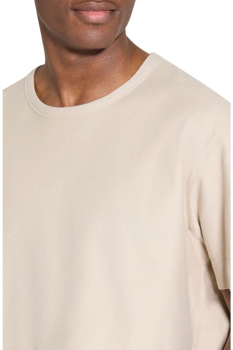 Boxy Terry Cloth T-Shirt, Alternate, color, WARM SILVER CLOUD