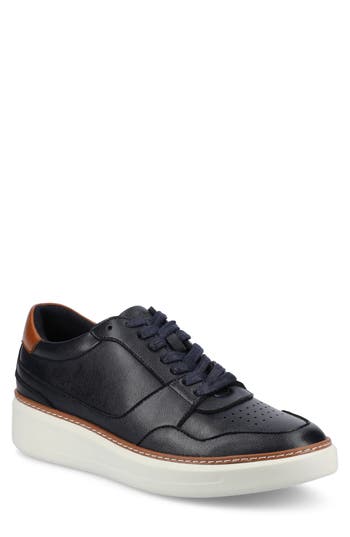 Vance Co. Vance Mens Hustle Perforated Low Top Court Sneaker In Blue