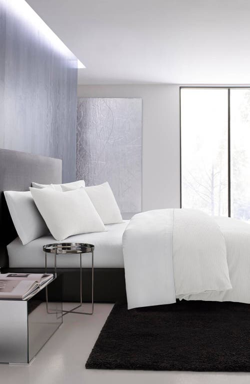 Vera Wang Waffle Piqué Duvet Cover & Sham Set In White