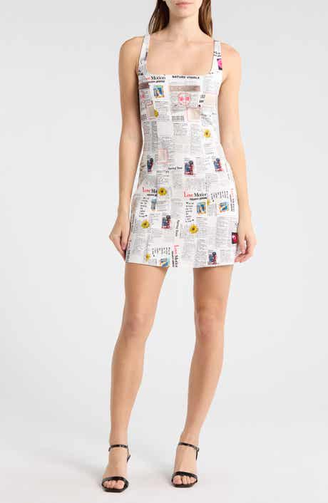 Desigual Newsprint Body-Con Minidress
