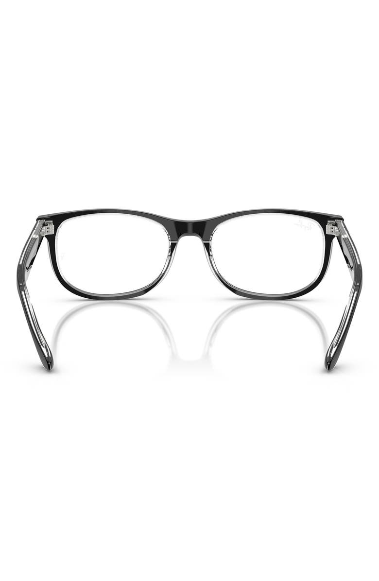 Ray-Ban Kids' 46mm Pillow Optical Glasses, Alternate, color, Black