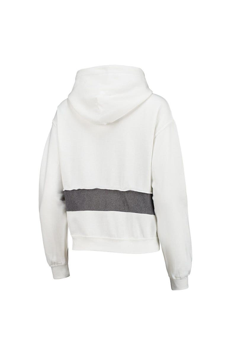 REFRIED APPAREL Women's Refried Apparel White Carolina Panthers Sustainable Crop Dolman Pullover Hoodie, Alternate, color, White