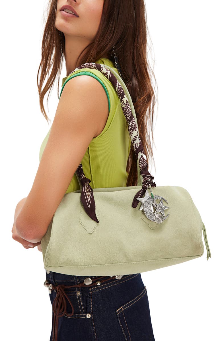 Free People Sierra Shoulder Bag, Alternate, color, Sage