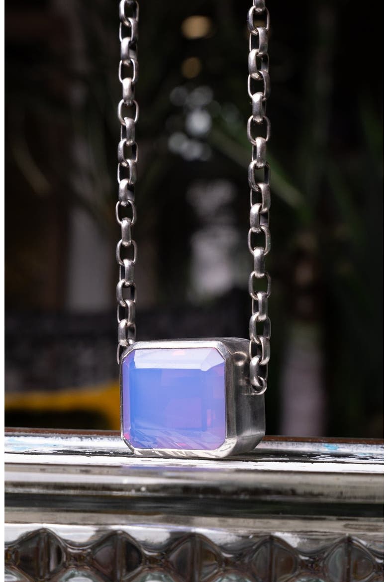 Square Goliath Choker, Alternate, color, Periwinkle