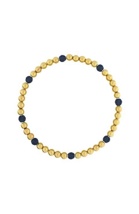 Women's 14K Gold Filled Dainty Accent Gemstone Bracelet