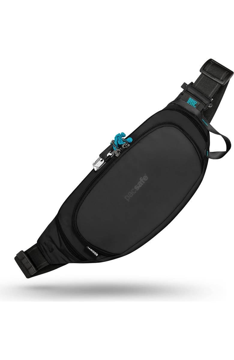 PACSAFE Eco Anti Theft Waist Pack, Main, color, Econyl Black