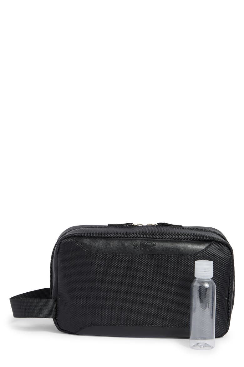 Zip Top Dopp Kit, Main, color, BLACK