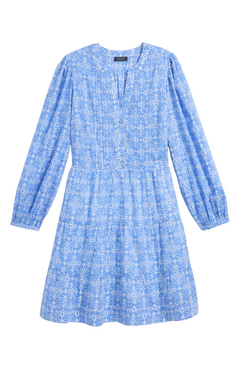 vineyard vines Long Sleeve Tiered Minidress, Alternate, color, 