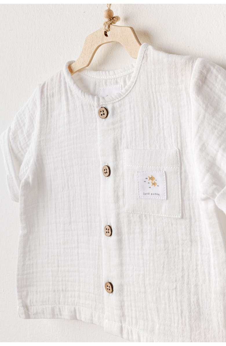 Andy Wawa Shorts Button Outfit, Alternate, color, 