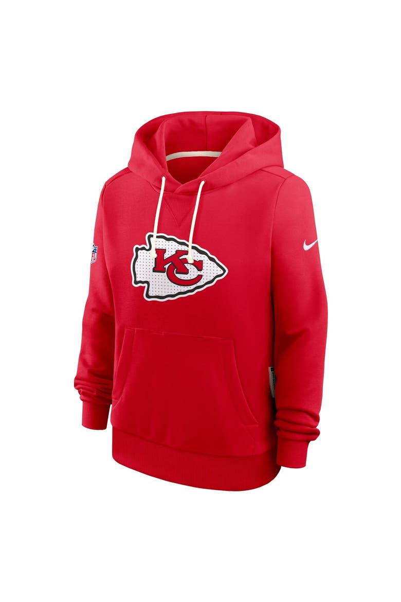 Women's Nike Red Kansas City Chiefs Sideline Standard Issue Initial Home Dri-FIT Hoodie, Alternate, color, Red
