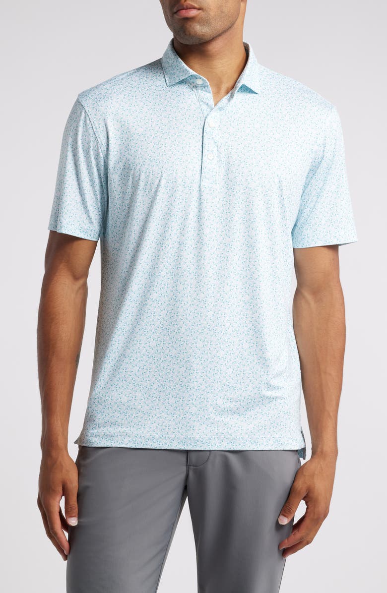 johnnie-O Scuttle Scatter Print PREP-FORMANCE Polo, Main, color, 