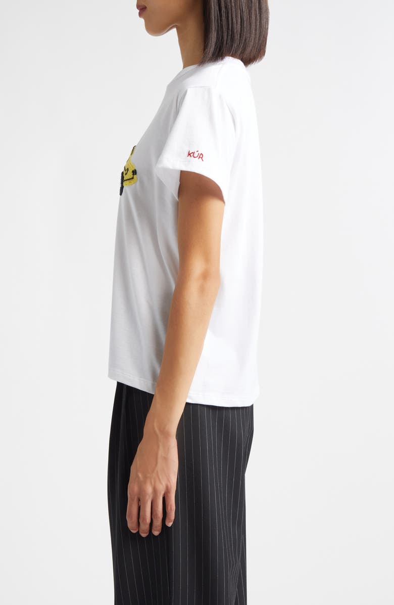 KÚR NYC Taxi Appliqué Pima Cotton T-Shirt, Alternate, color,