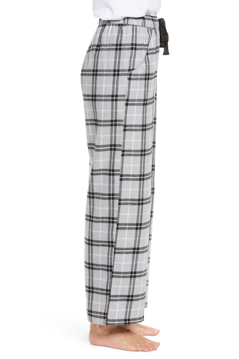 Flannel Pajama Pants, Alternate, color, GREY SLEET LAWSON PLAID