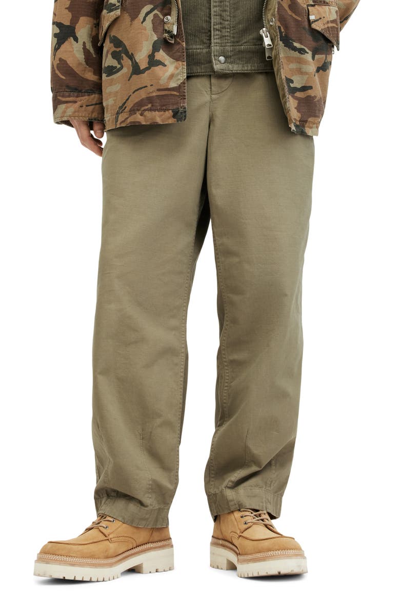 Buck Stretch Twill Drawstring Pants, Main, color, MILITARY GREEN