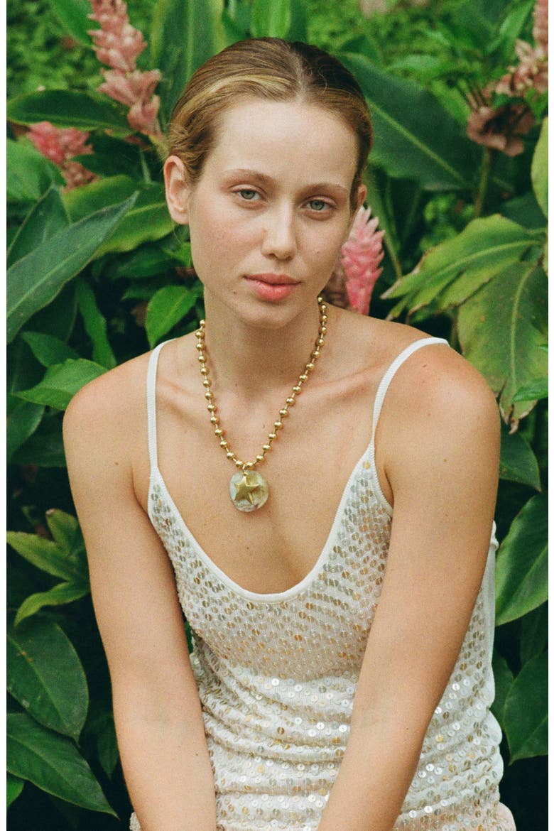 Levi Necklace, Alternate, color, Green