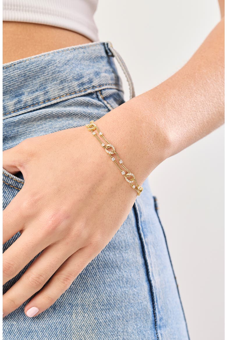 18K Gold Varda Diamond Line Bracelet (Online Trunk Show), Alternate, color, 18K YELLOW GOLD/ DIAMOND