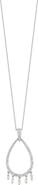 Bony Levy Gatsby 18K White Gold Diamond Open Teardrop Pendant Necklace - 0.55ct. (Nordstrom Exclusive)