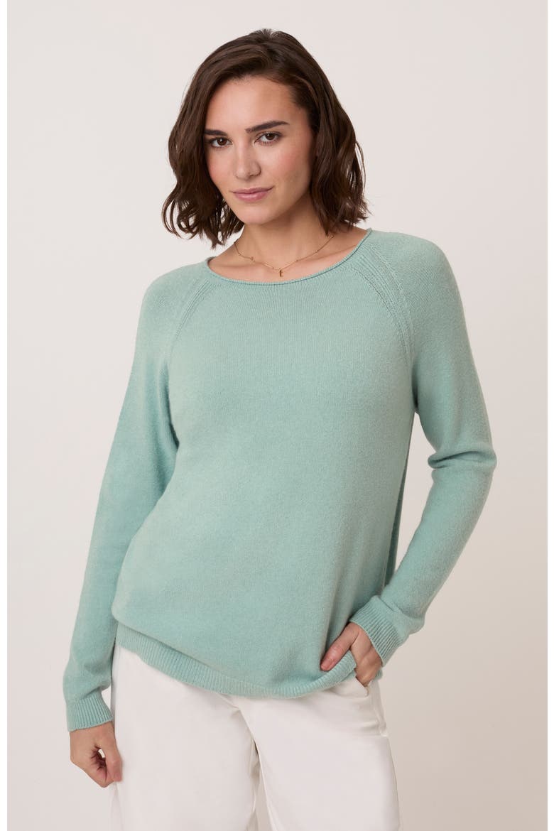 Roll Edge Crew Neck Jumper, Main, color, Skylight