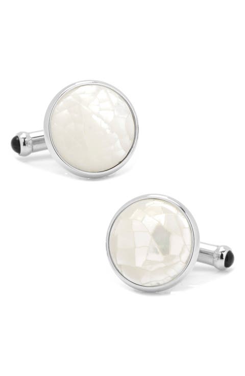 Mosaic Mother-of-Pearl Cuff Links