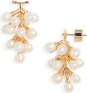 Kenneth Jay Lane Freshwater Pearl Cluster Earrings