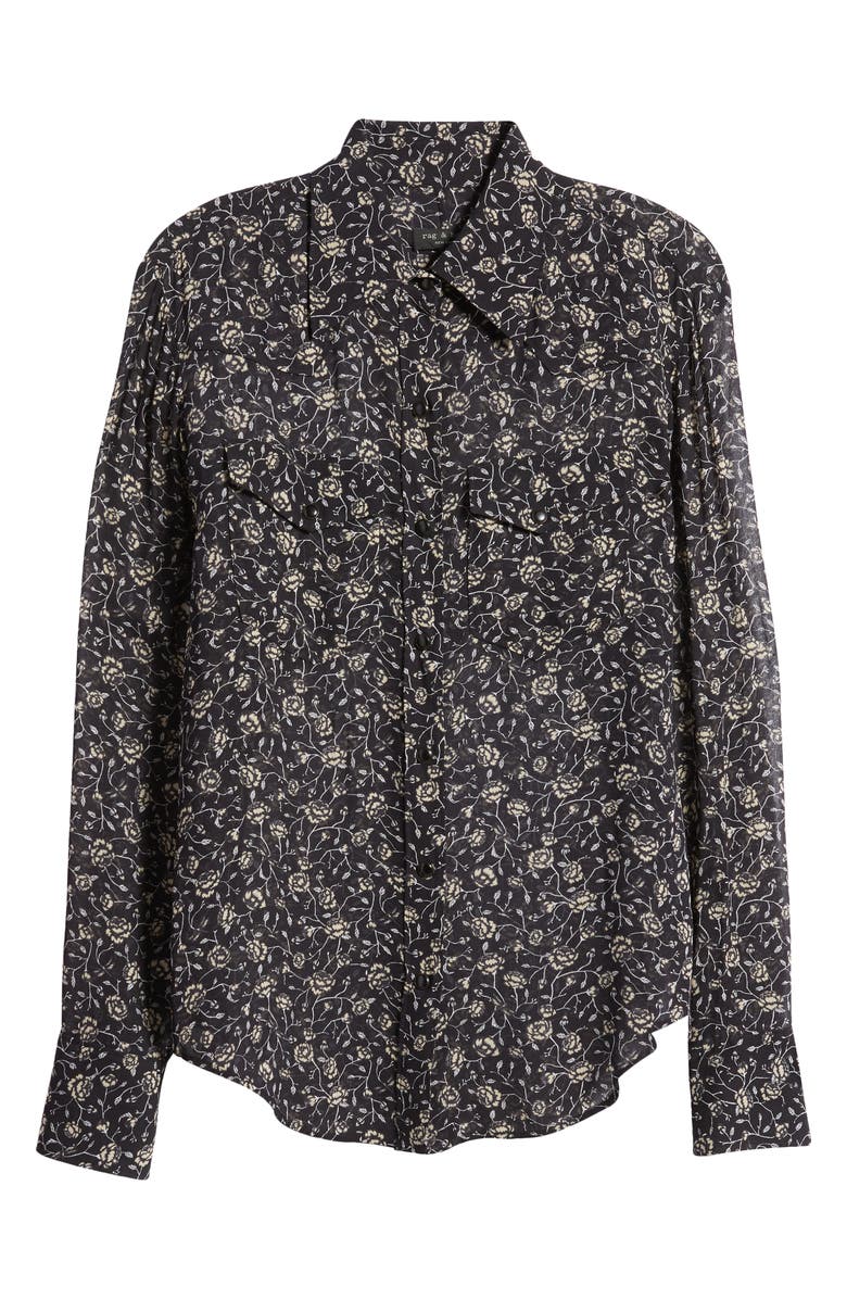 rag & bone Farren Floral Button-Up Shirt, Alternate, color,