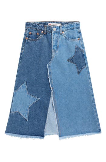 Levi's® Kids' Western Midi Skirt In Blue