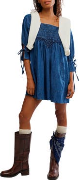 Free People Sonora Chambray Minidress