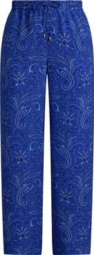 Lauren Ralph Lauren Floral Print Wide Leg Pants