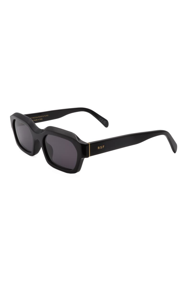 56mm Square Sunglasses, Alternate, color, BLACK/ DARK GREY