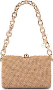 Olga Berg Birdie Woven Clutch