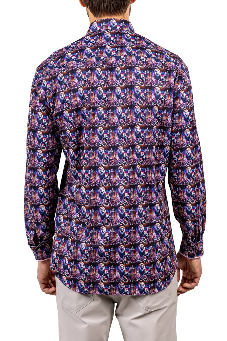 Fibonacci Stretch Ascension 3320 Contemporary Fit Button-Up Shirt, Alternate, color, PINK