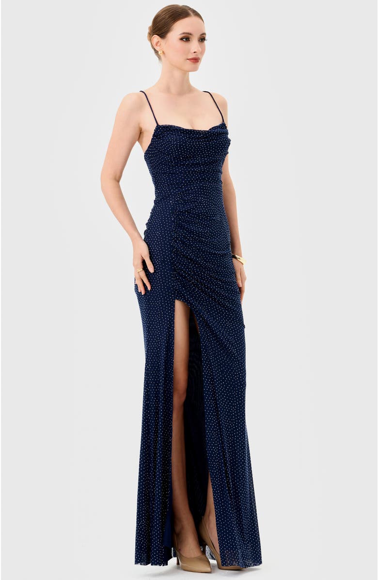Bariano Fenella Strappy Back Maxi, Alternate, color, Navy