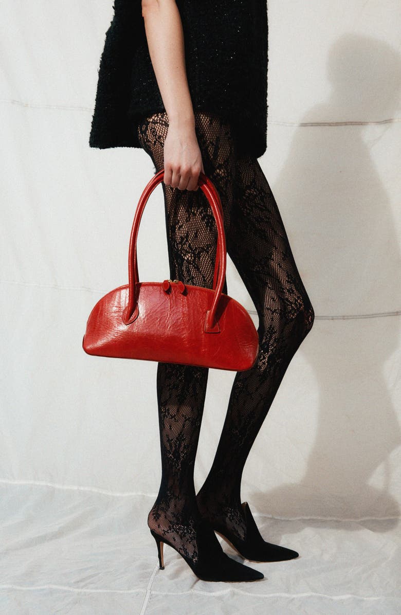 LIFFNER Dome East/West Leather Shoulder Bag, Alternate, color, Red