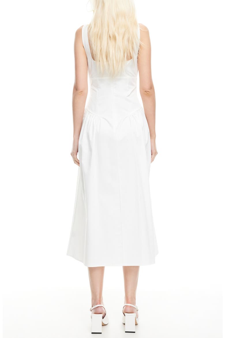 Luna Rosa Sleeveless Midi Dress, Alternate, color, PORCELAIN