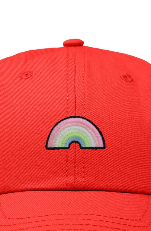 Dalix Rainbow Hat In Red
