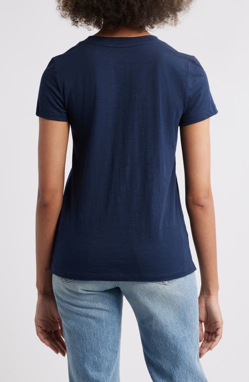 Caslonr Caslon(r) Cotton & Modal V-neck T-shirt In Navy Blazer