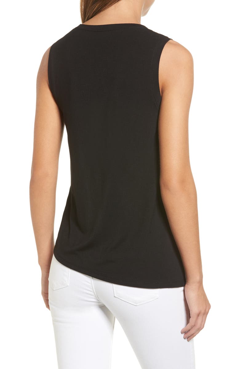 Halogen<sup>®</sup> Ruched Drape Front Tank, Alternate, color,