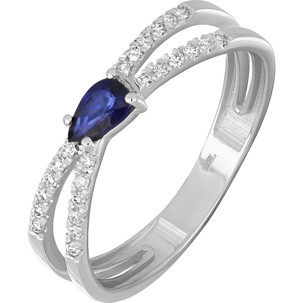 Bony Levy El Mar 18k Gold Gemstone & Diamond Stackable Ring In Blue