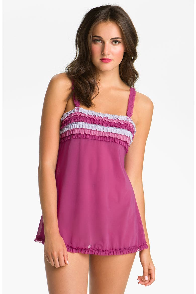 Intimates 'Tutu' Mesh Babydoll Nightie, Main, color, JINX MULTI