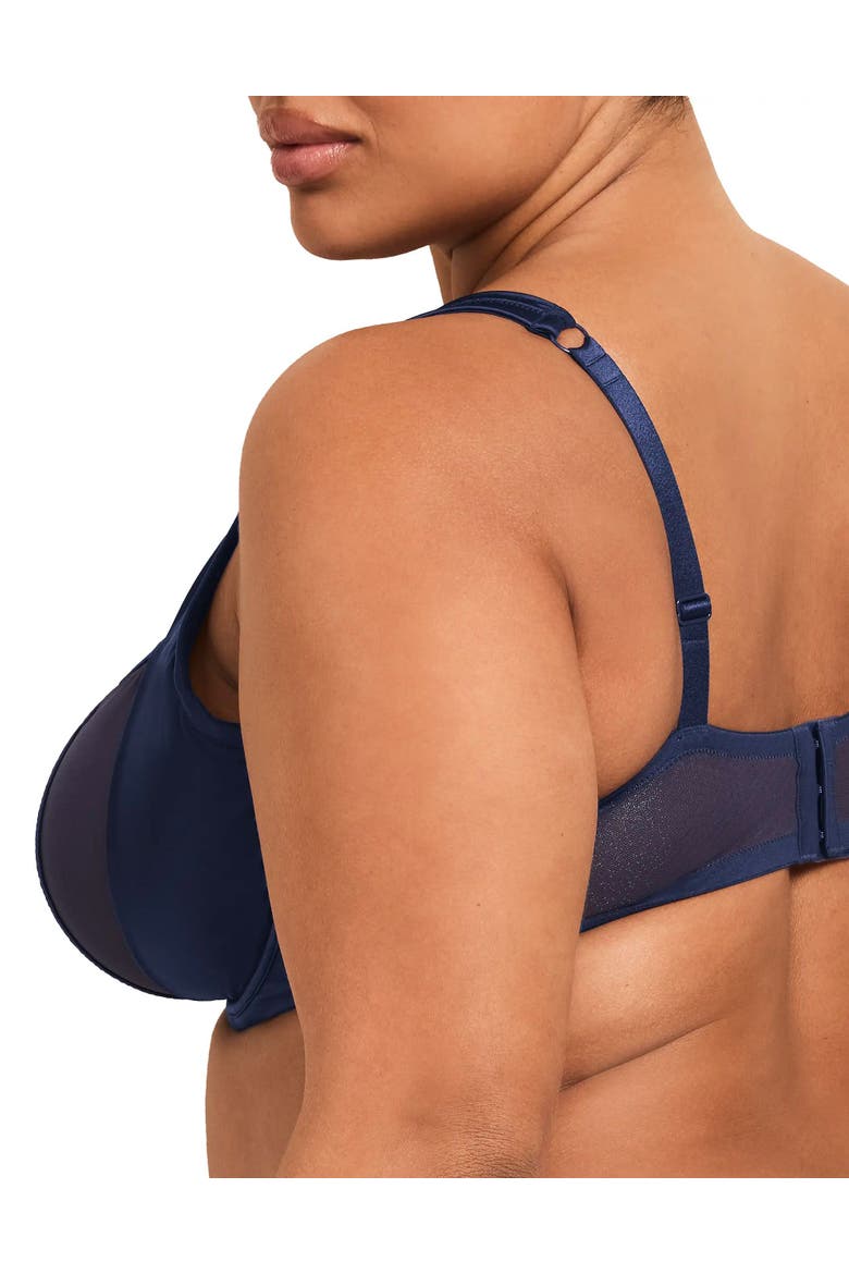 Elen Unlined Balconette Bra, Alternate, color, Dark blue