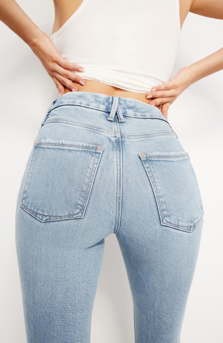 Good American Good Legs Straight Leg Jeans, Alternate, color,