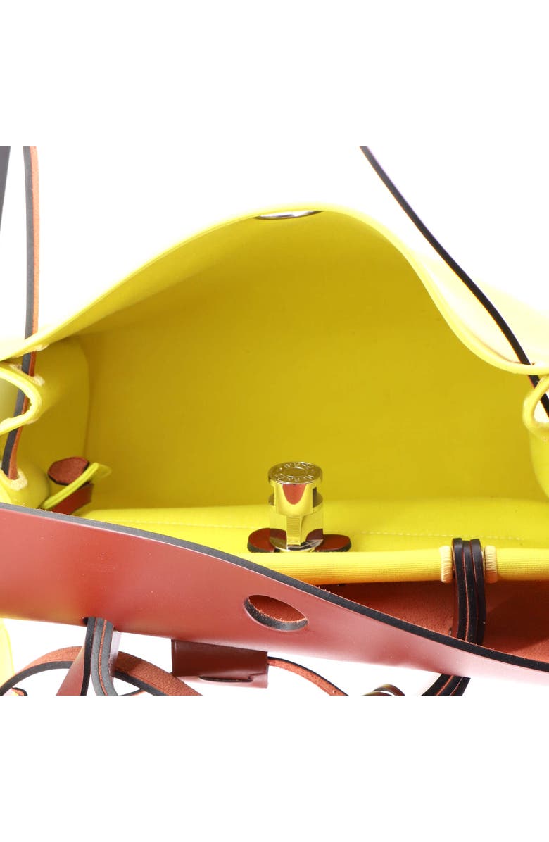 Pre-Owned Hermes Herbag Zip Leather and Toile 31, Alternate, color, Lime