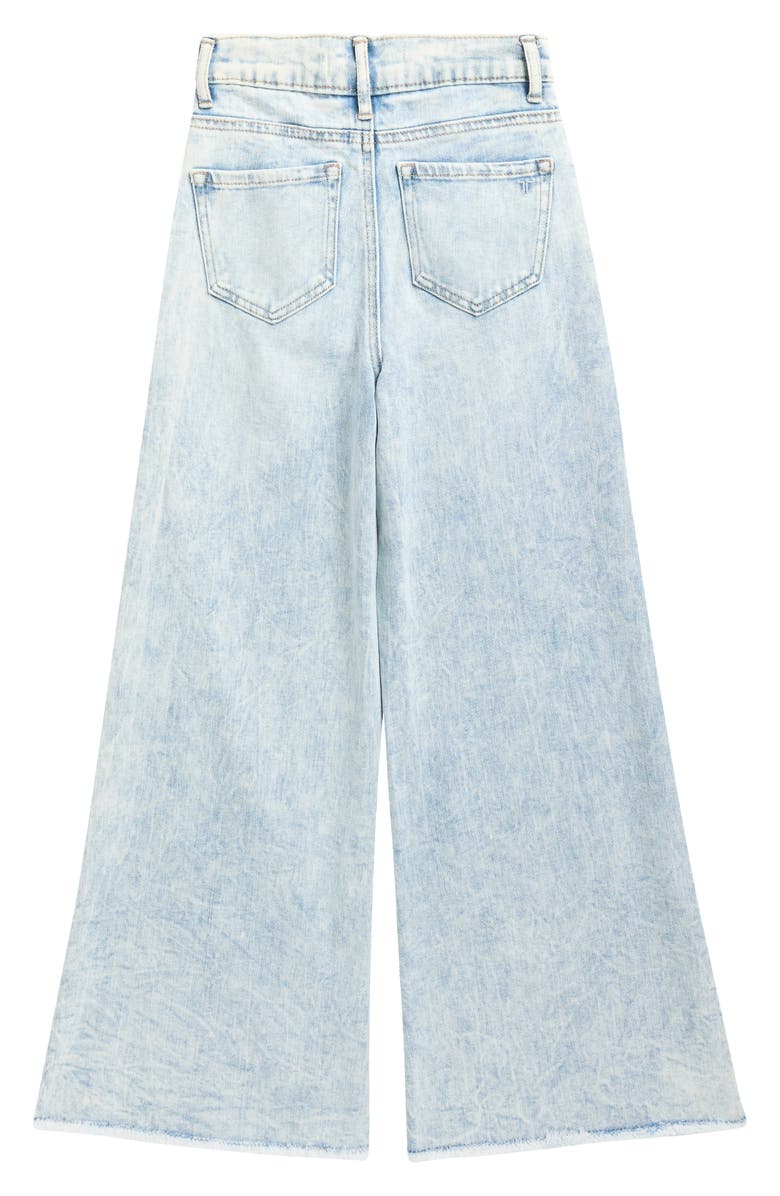 Tractr Kids' The Wide Leg Jeans, Alternate, color, Light Indigo