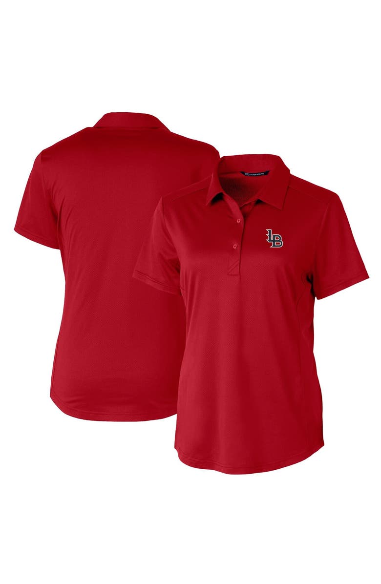 Cutter & Buck Women's  Cutter & Buck  Red Louisville Bats Prospect Textured Stretch Polo, Main, color, 