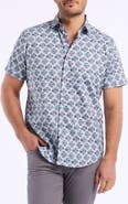 Robert Graham Lowndes Short Sleeve Cotton Dress Shirt