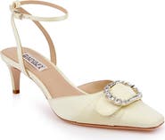 BADGLEY MISCHKA Odesza Kitten Heel Ankle Strap Pump