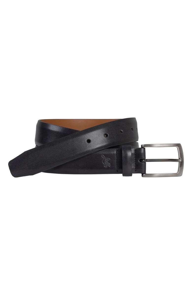 Johnston & Murphy Ellsworth Leather Belt, Main, color, 